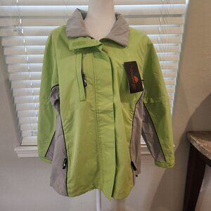 The Weather Co. Green/Grey jacket. NWT. Size Large